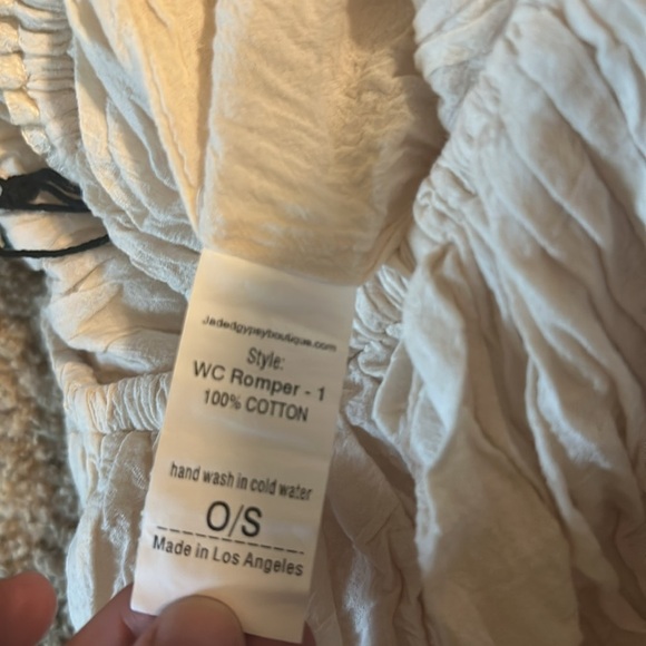 Jaded Gypsy The WC Romper in Parchment O/S - Picture 11 of 15